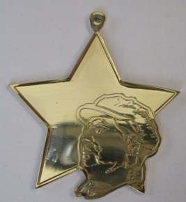 MEDALLA TRIANGULAR, MAO , AMA JOYERIA CORPORATIVA